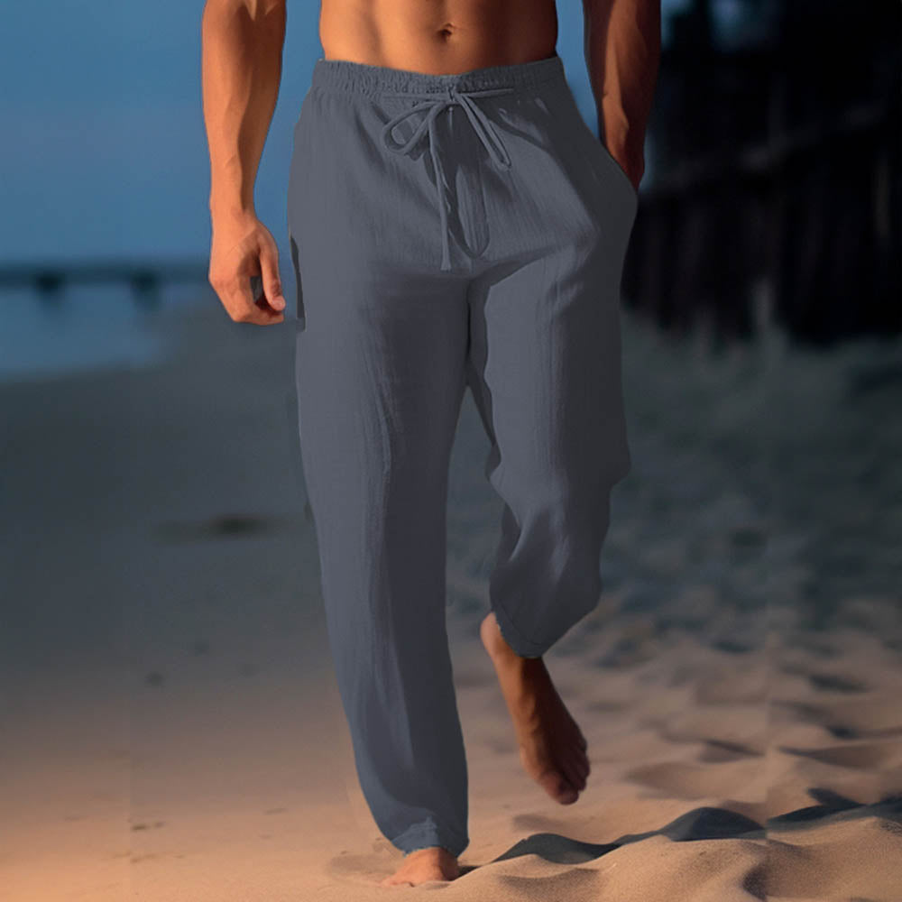 PANTALONI DI LUSSO IN LINO