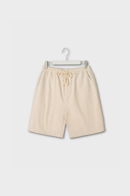 PANTALONI CORTI ESTIVI IN LINO
