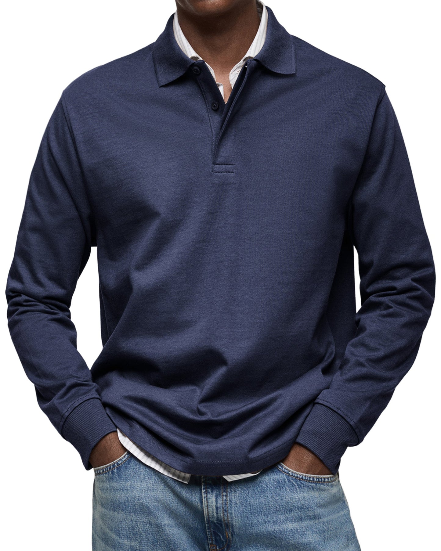 RICCARDO | POLO A MANICHE LUNGHE ELEGANTE