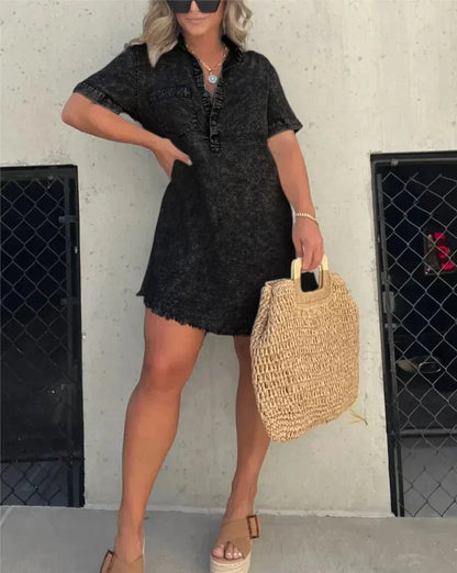 Vera™ | Elegante Vestito in Denim
