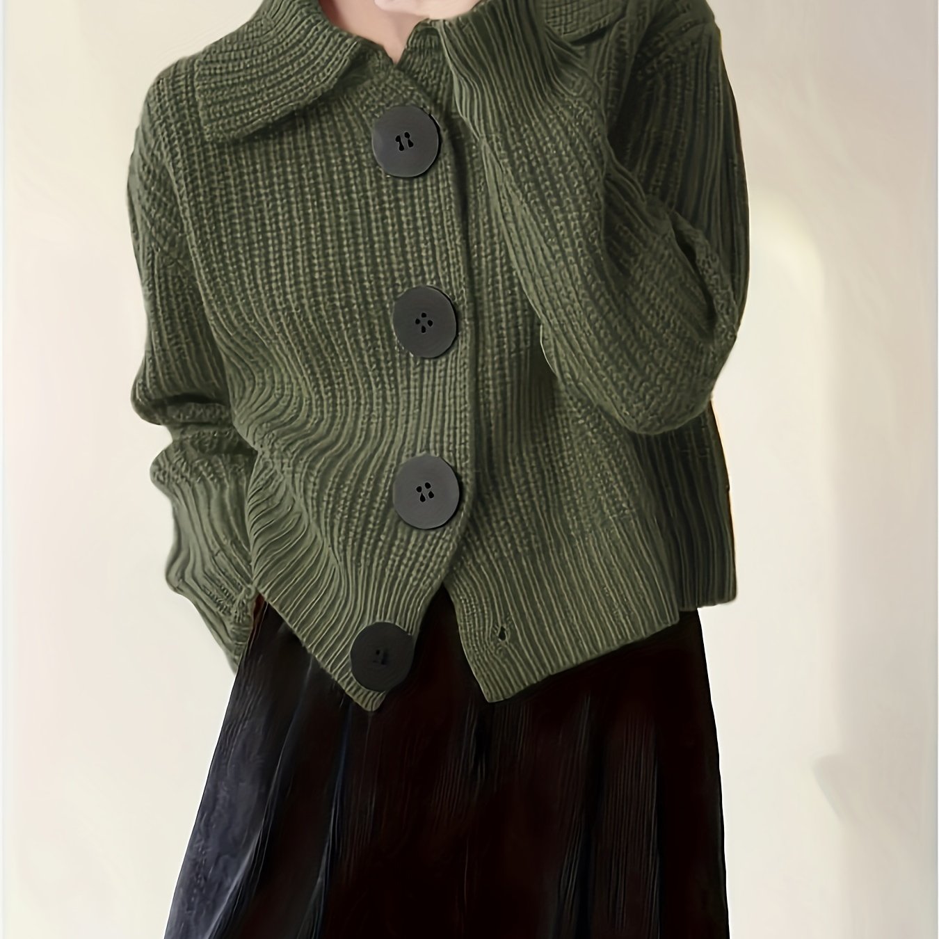 Chiara™ – Cardigan a maglia con maxi bottoni