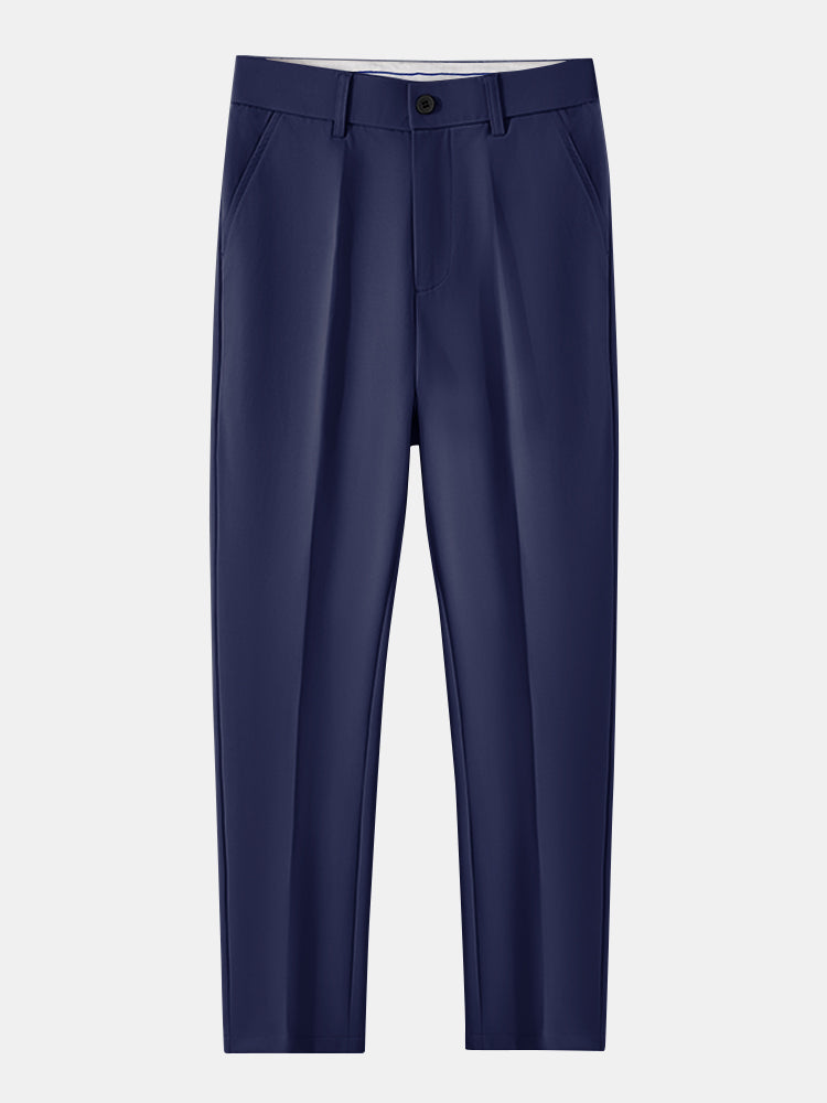 CAMICIA CON COLLETTO RIALZATO & PANTALONI SLIM FIT A GAMBA AFFUSOLATA