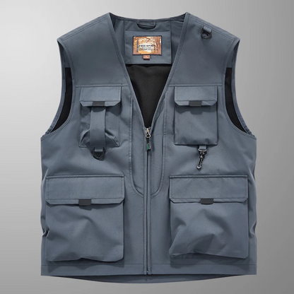 GILET CARGO TRASPIRANTE MULTI-TASCHE