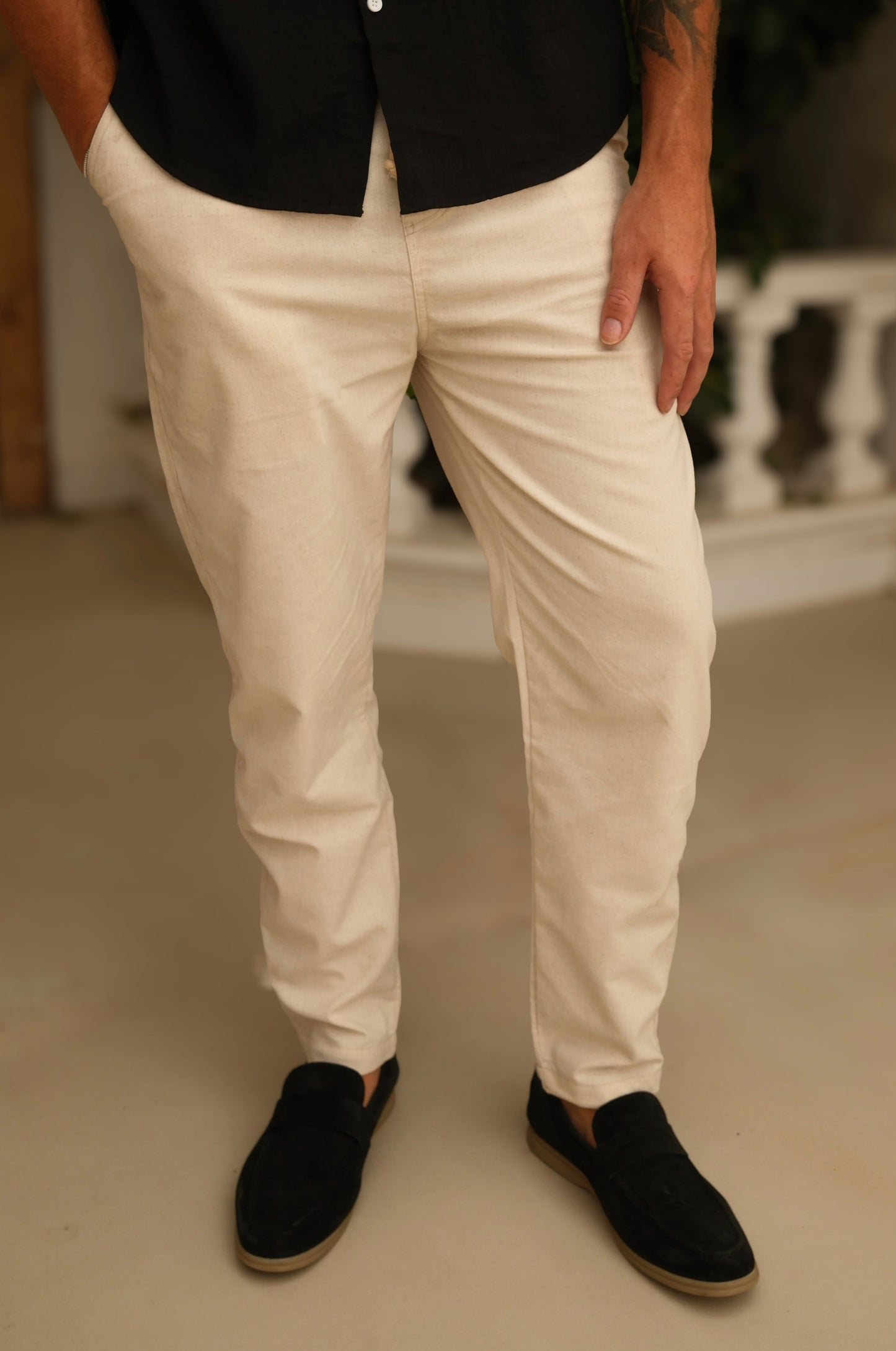 PANTALONI ESTIVI IN LINO