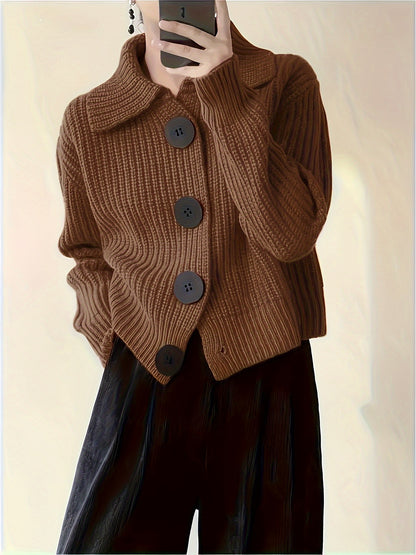Chiara™ – Cardigan a maglia con maxi bottoni