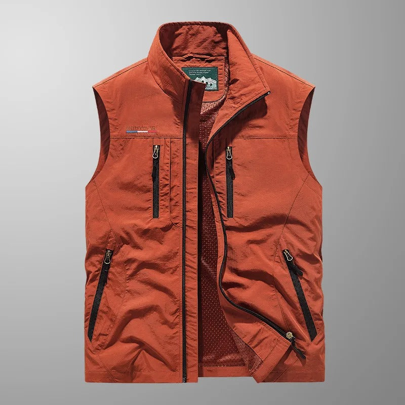 CASPER | GILET CARGO TRASPIRANTE CON TASCHE MULTIPLE