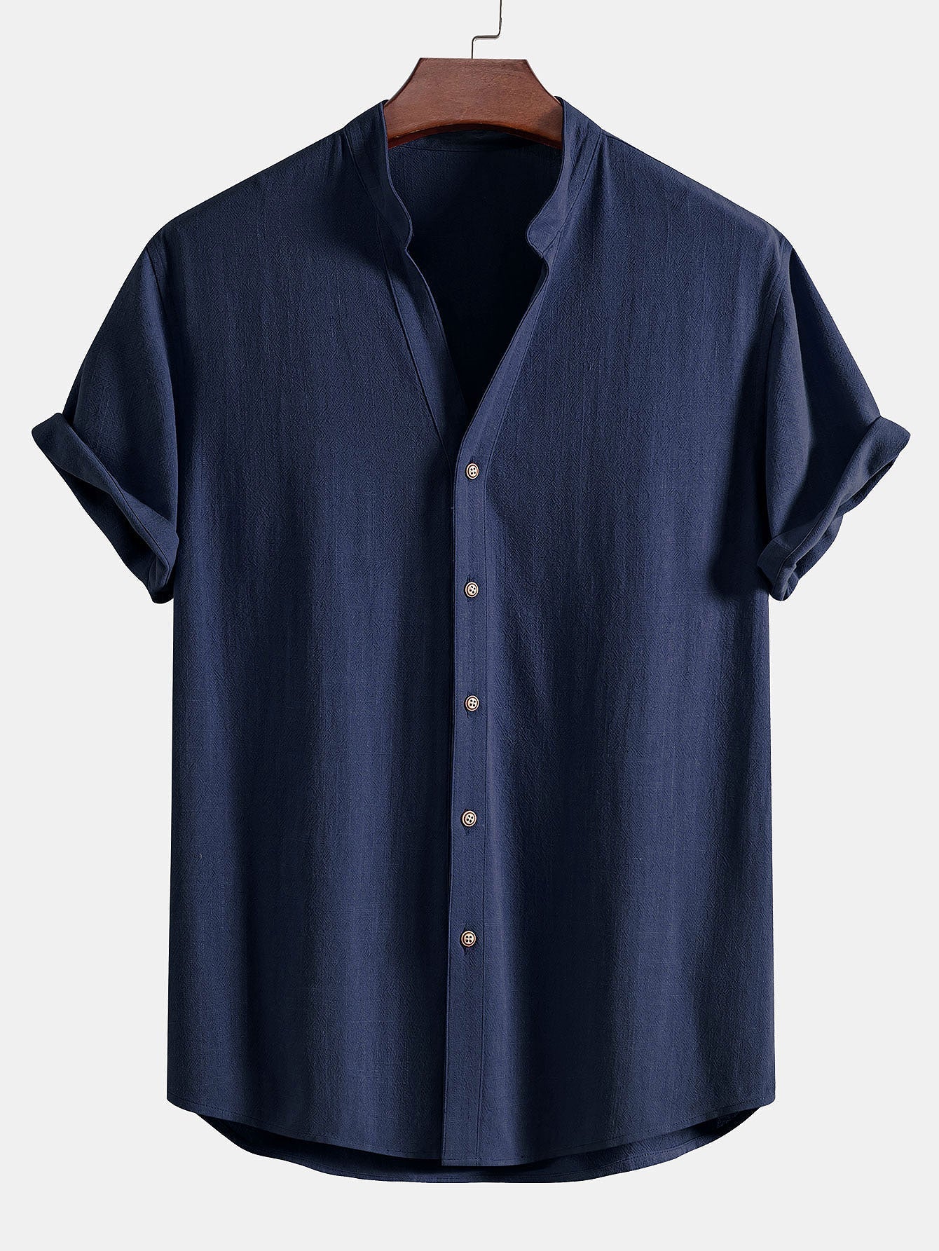 CAMICIA IN LINO E RAYON CON SCOLLO A V & PANTALONI IN LINO A GAMBA DRITTA