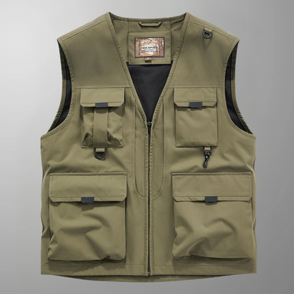 GILET CARGO TRASPIRANTE MULTI-TASCHE