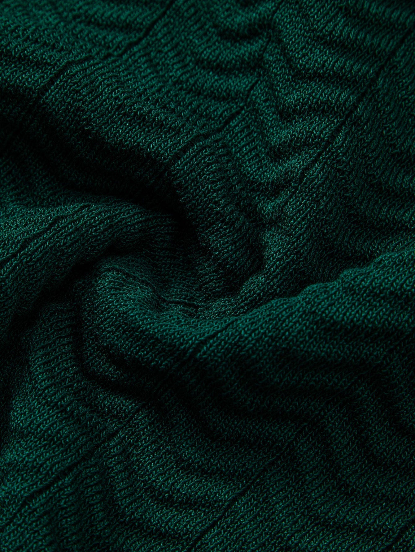 POLO A V IN MAGLIA CON CONTRASTO DI TEXTURE