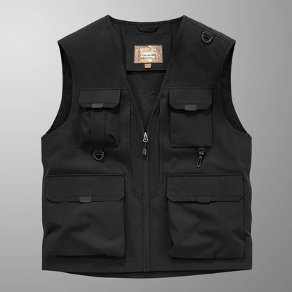 GILET CARGO TRASPIRANTE MULTI-TASCHE