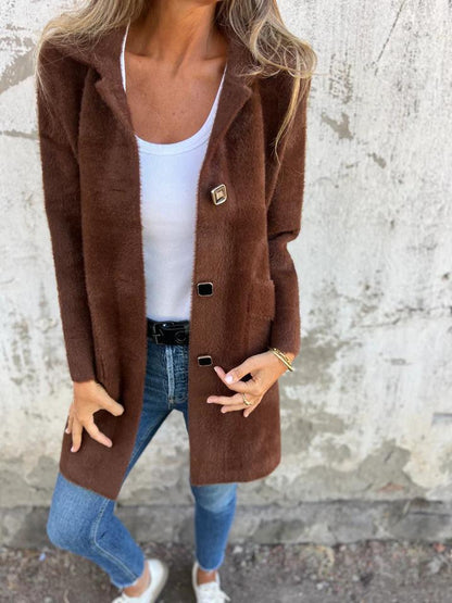 Clara™ – Cappotto in Maglia Elegante
