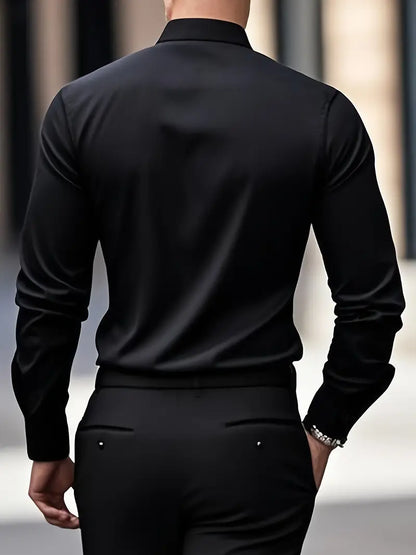 ROSSI ROMA™ | CAMICIA TRASPIRANTE A MANICHE LUNGHE
