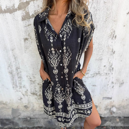 SILKE™ | Abito Casual Loose-Fit con Maniche Corte