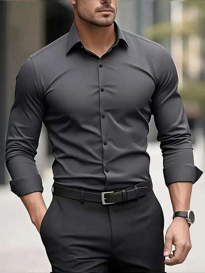 ROSSI ROMA™ | CAMICIA TRASPIRANTE A MANICHE LUNGHE