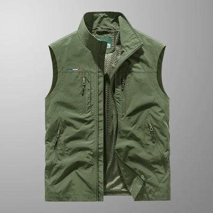 GILBERTO | GILET CARGO TRASPIRANTE CON TASCHE MULTIPLE