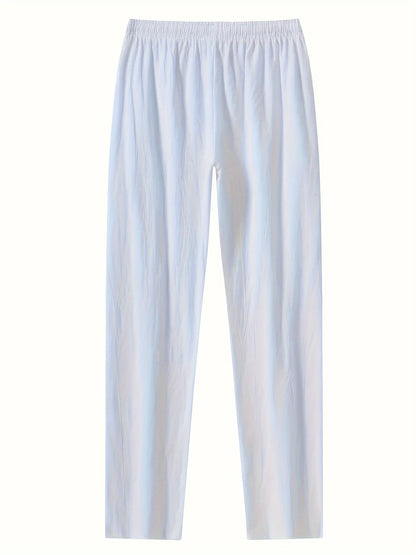 ENRICO | PANTALONE LARGO IN COTONE CON CORDINO