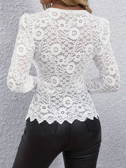 Stella™ | Camicia in Pizzo a Maniche Lunghe per Donna