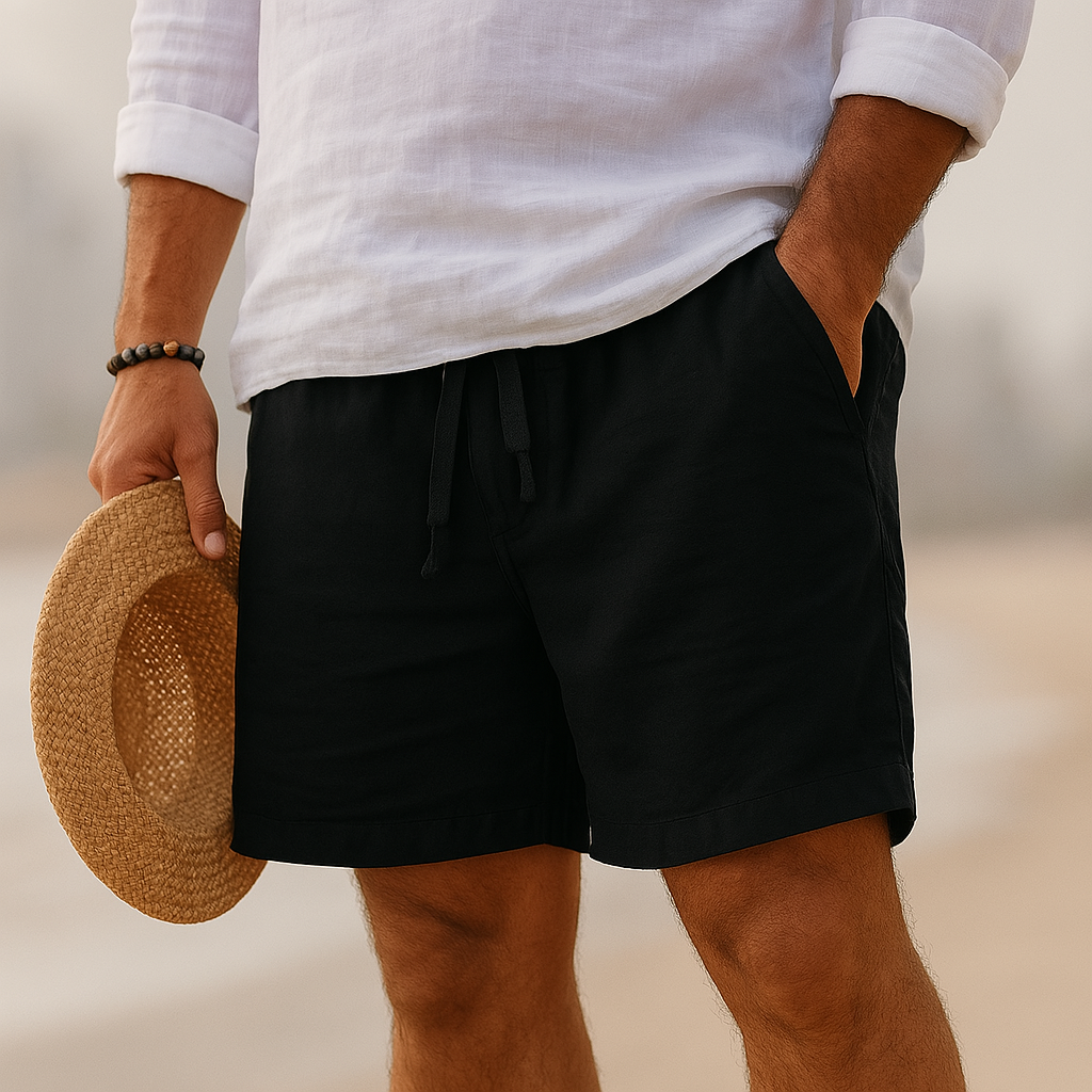 PANTALONI IN COTONE-LINO