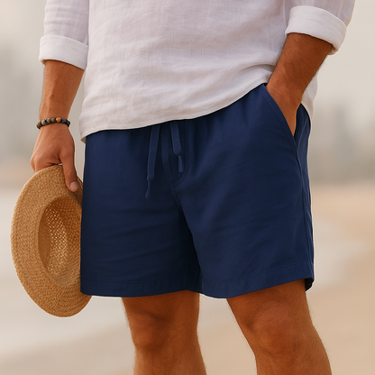 PANTALONI IN COTONE-LINO