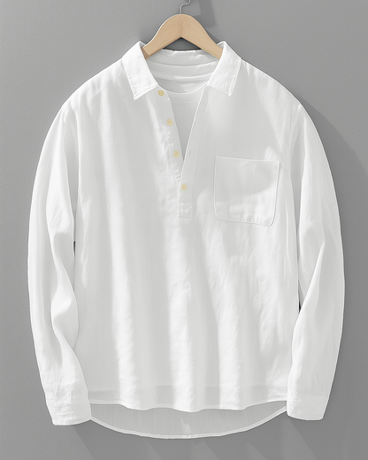 ANDREA | CAMICIA COTONE‑LINO