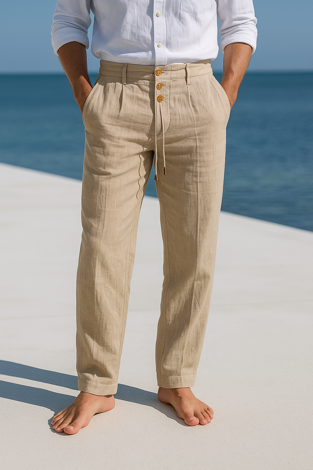 MATTEO | PANTALONE ESTIVO IN LINO LEGGERO