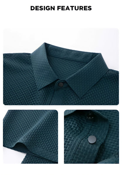POLO CON TEXTURE A TAGLIO SLIM