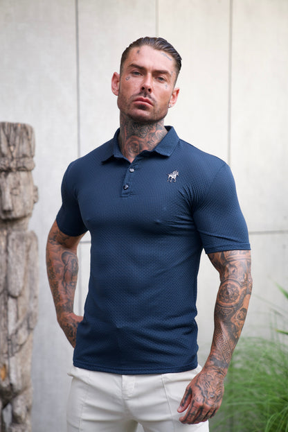 POLO CON TEXTURE A TAGLIO SLIM