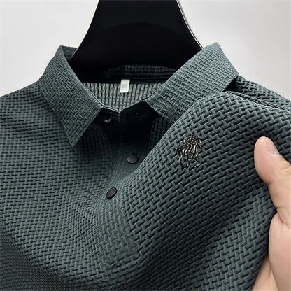 POLO CON TEXTURE A TAGLIO SLIM