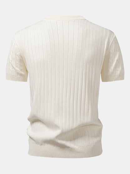 CAMICIA HENLEY A MAGLIA TWIST & PANTALONI SLIM FIT A GAMBA STRETTO