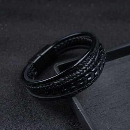 ROSSI ROMA | BRACCIALE DA UOMO DI PELLE DI LUSSO