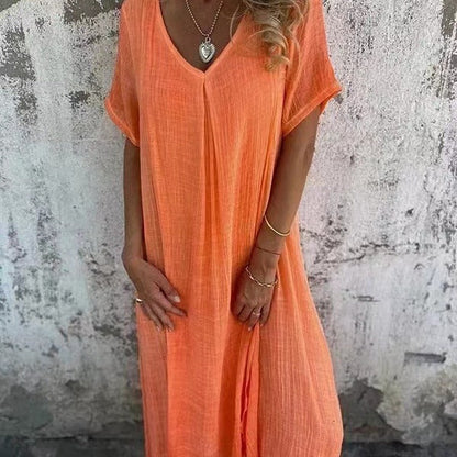 Emilia™ | Abito midi leggero con vestibilità comoda