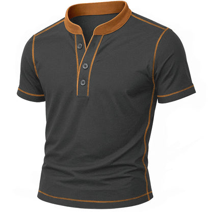 OLIVIERI | CAMICIA HENLEY CON BORDO EMBER