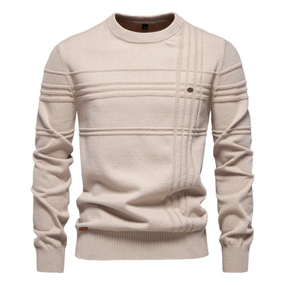 ROSSI ROMA™ | ELEGANTE MAGLIONE DA UOMO LAVORATO A MAGLIA
