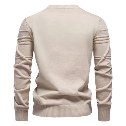 ROSSI ROMA™ | ELEGANTE MAGLIONE DA UOMO LAVORATO A MAGLIA