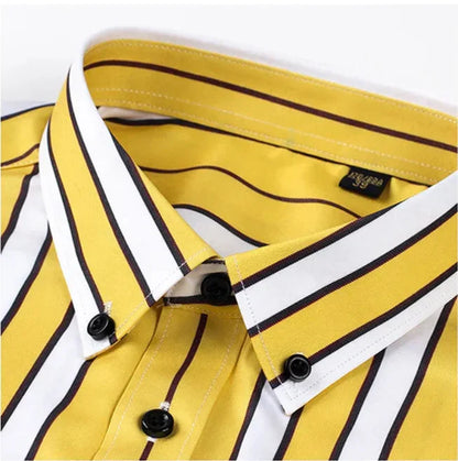 ROSSI ROMA | CAMICIA DA UOMO CASUAL A RIGHE