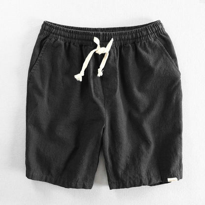 TOMMASO | PANTALONCINI IN COTONE BIOLOGICO E LINO
