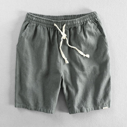 TOMMASO | PANTALONCINI IN COTONE BIOLOGICO E LINO