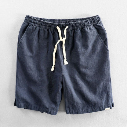 TOMMASO | PANTALONCINI IN COTONE BIOLOGICO E LINO