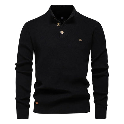 ROSSI ROMA™ | MAGLIONE DA UOMO CON DESIGN A BOTTONI