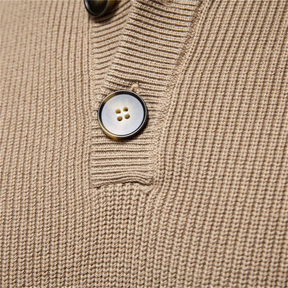 ROSSI ROMA™ | MAGLIONE DA UOMO CON DESIGN A BOTTONI