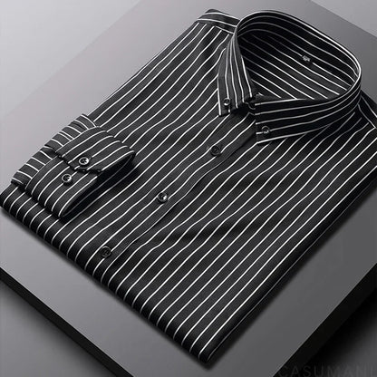 ROSSI ROMA | CAMICIA DA UOMO CASUAL A RIGHE