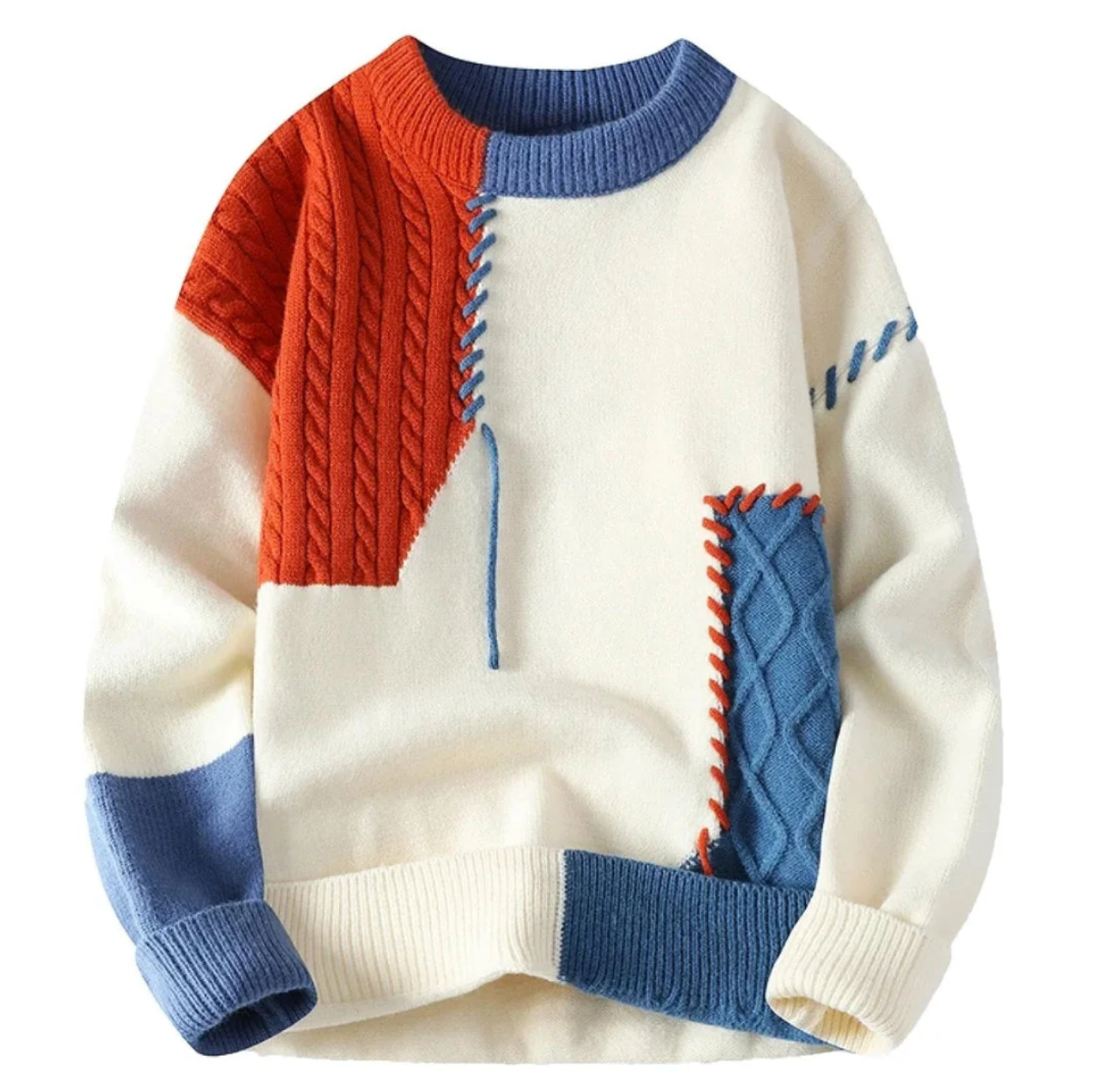 ALFONSO™ | MAGLIONE PATCHWORK DI LUSSO