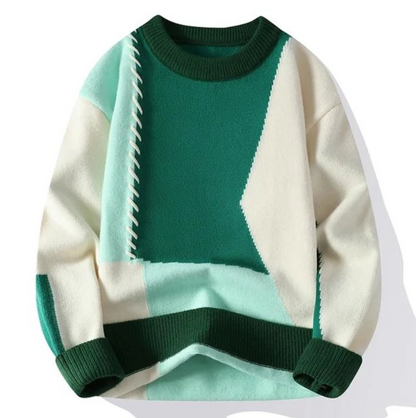ALFONSO™ | MAGLIONE PATCHWORK DI LUSSO
