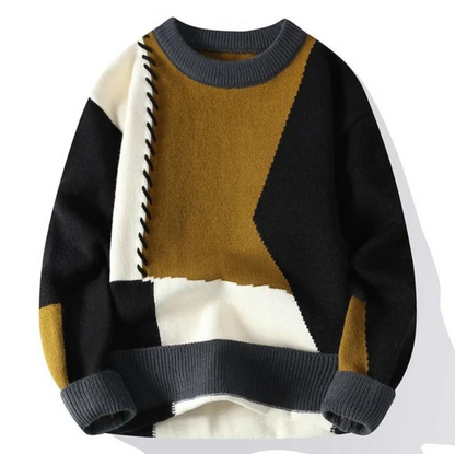ALFONSO™ | MAGLIONE PATCHWORK DI LUSSO