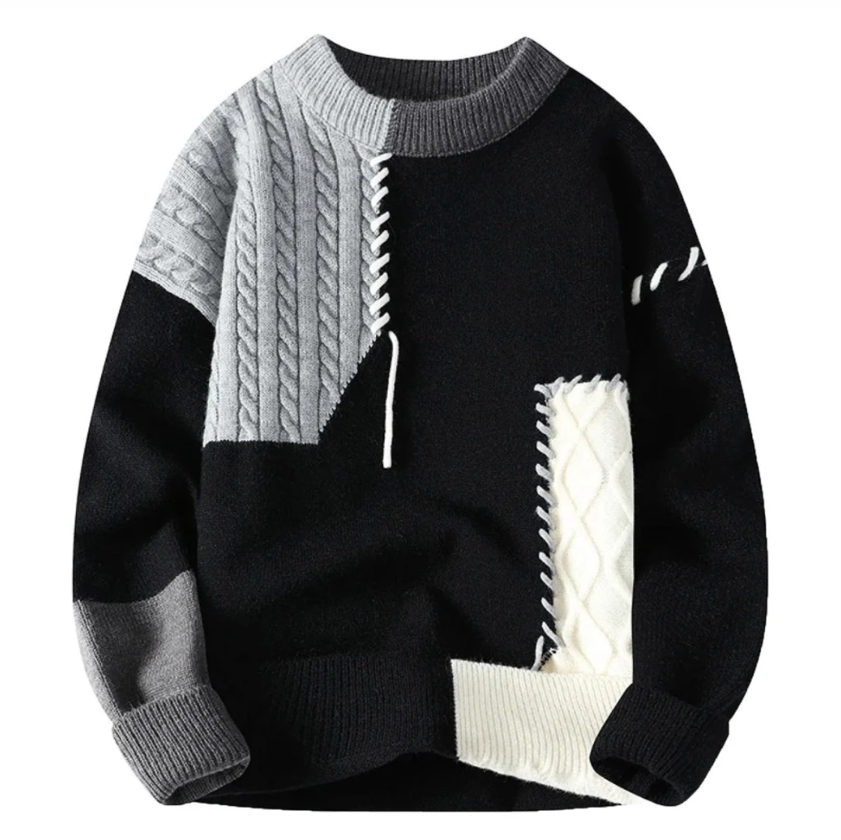 ALFONSO™ | MAGLIONE PATCHWORK DI LUSSO