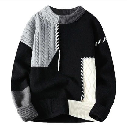 ALFONSO™ | MAGLIONE PATCHWORK DI LUSSO