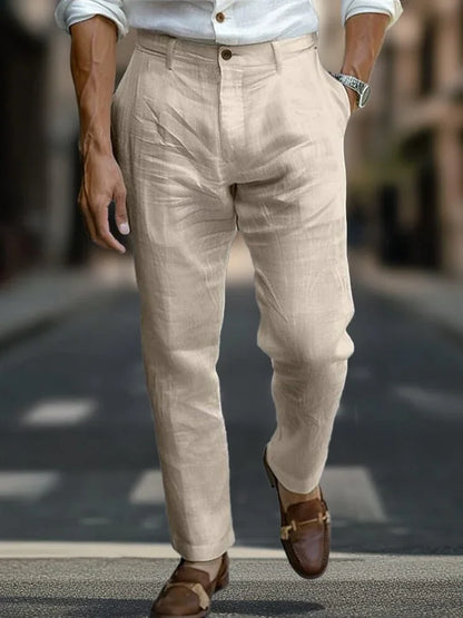 PANTALONI DI LINO ITALIAN CHIC