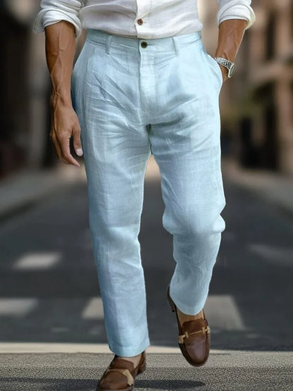 PANTALONI DI LINO ITALIAN CHIC