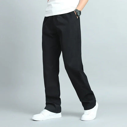 ROSSI ROMA | PANTALONI LARGHI DA UOMO IN COTONE