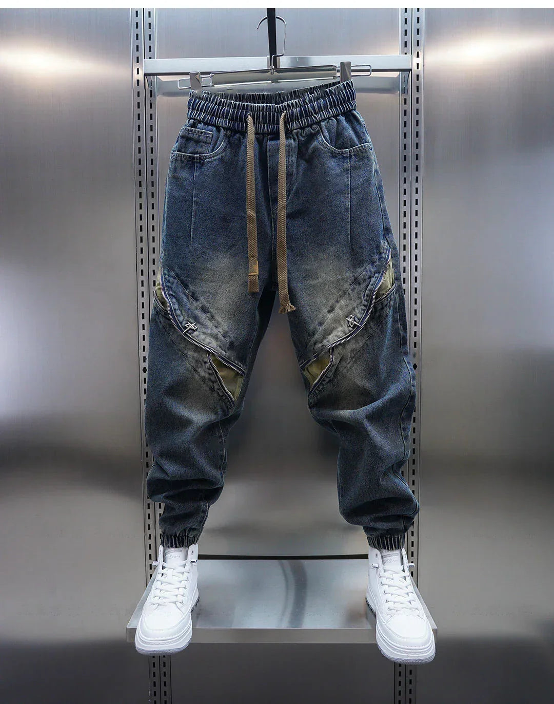 ROSSI ROMA™ | PANTALONI LARGHI IN DENIM